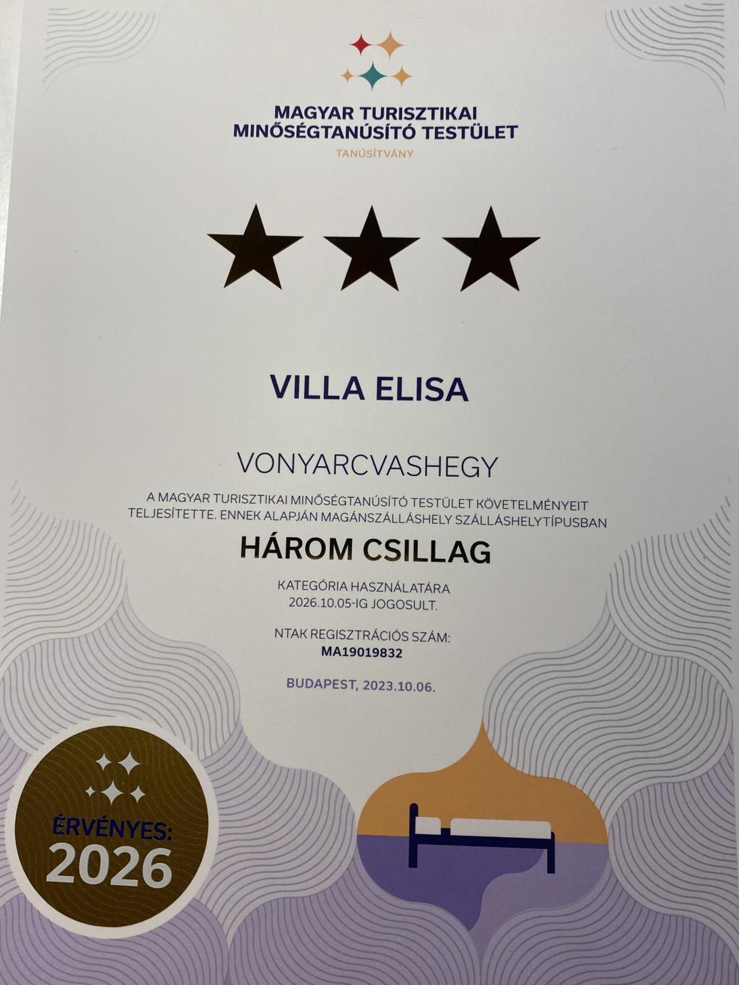 Villa Elisa Vonyarcvashegy Esterno foto